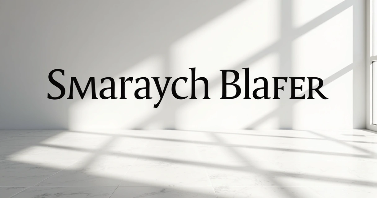 Homepage design with expressive typography and minimal layout