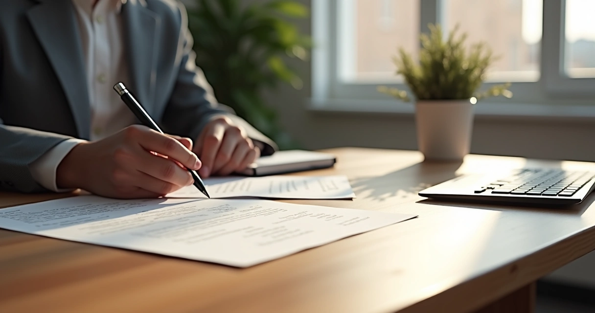 Arquivo PDF impresso com extrato bancário sobre mesa 