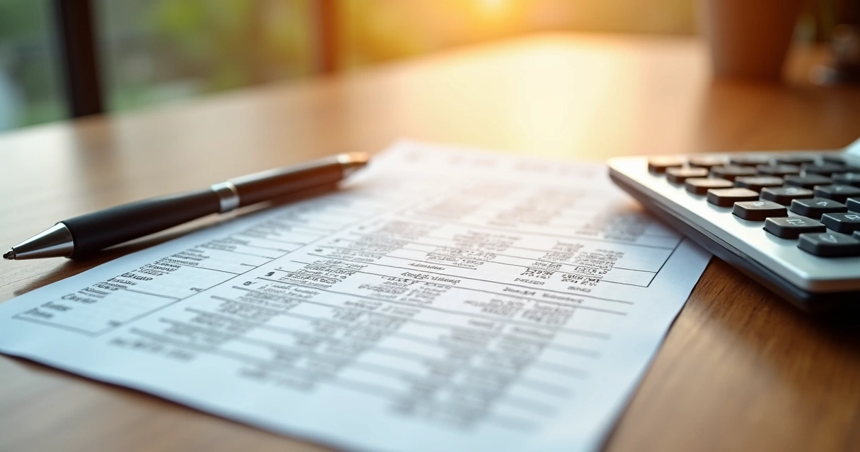 Extrato bancário e planilha de controle financeiro lado a lado 