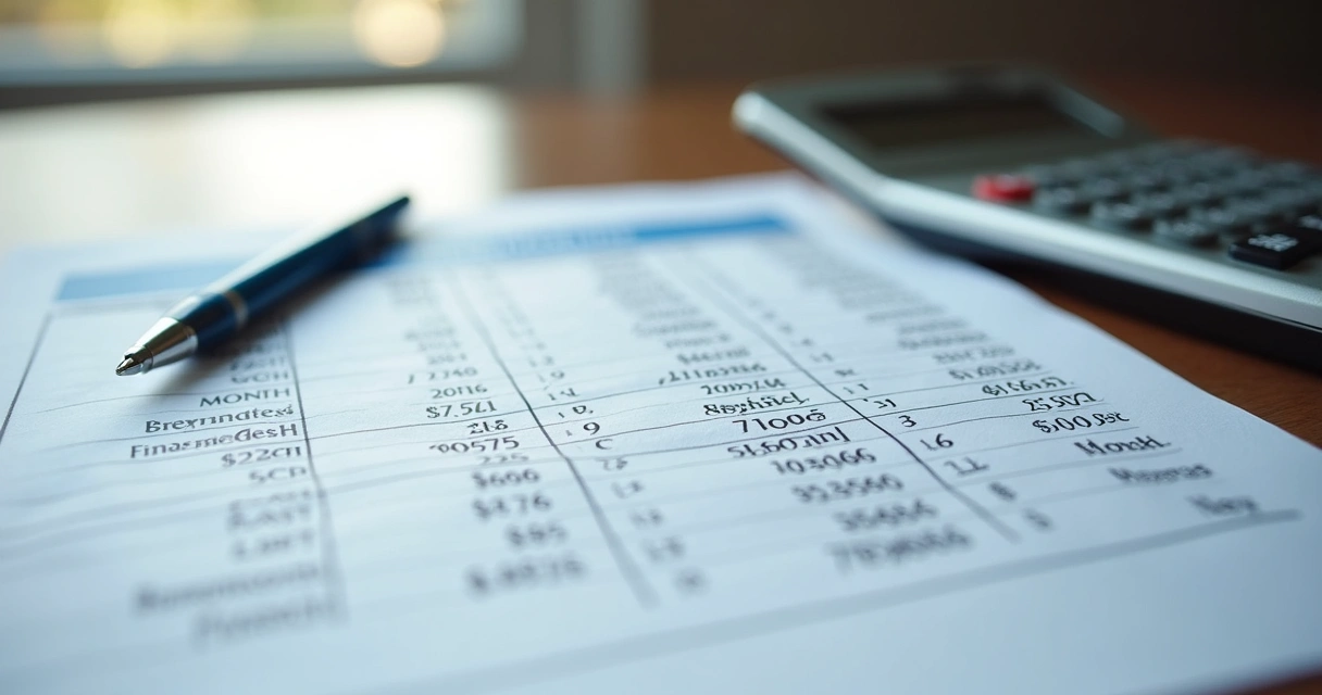 Exemplo de extrato de financiamento SAC com valores por linha 