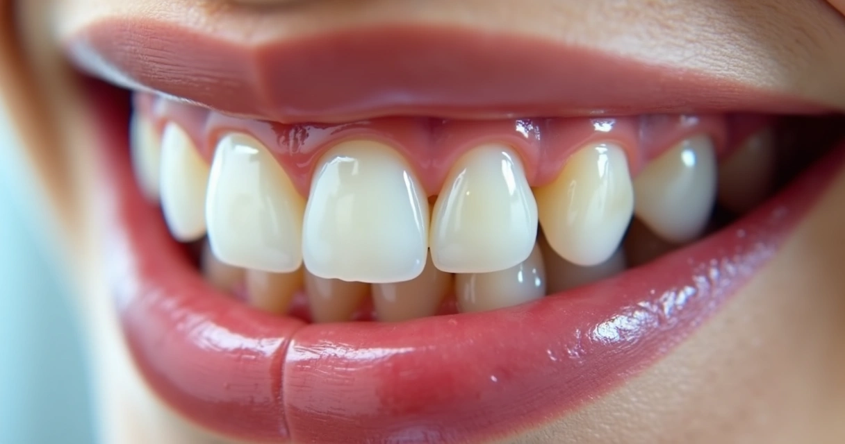 Sorriso com facetas dentárias mostrando resultado natural 