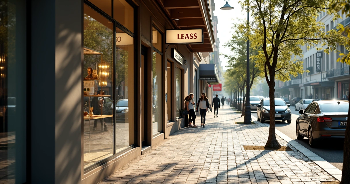 Fachada de loja no centro de Curitiba com letreiro visível 