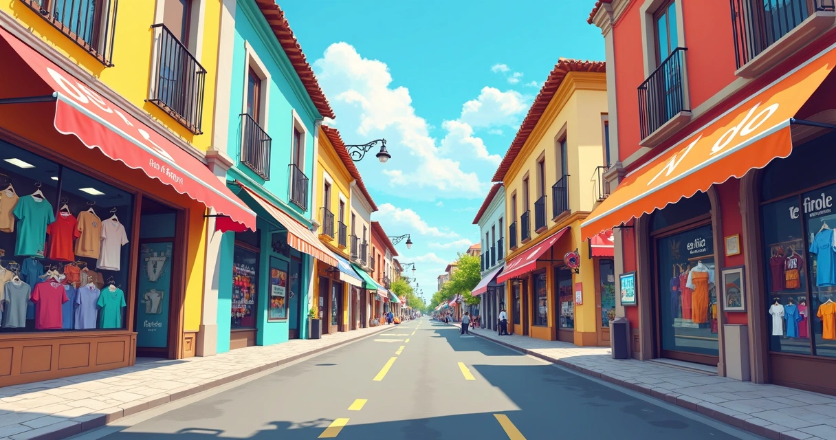 Fachadas de estamparias na Rua Bresser, Brás 