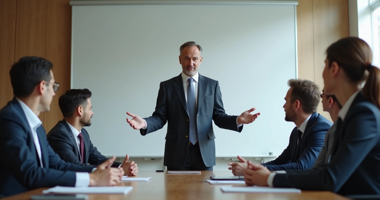 Facilitador de diálogo em reunião com equipe mostrando empatia e abertura 