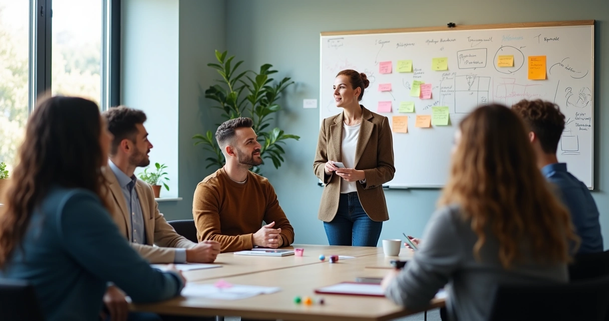 Facilitator helping team through an emotional discussion 