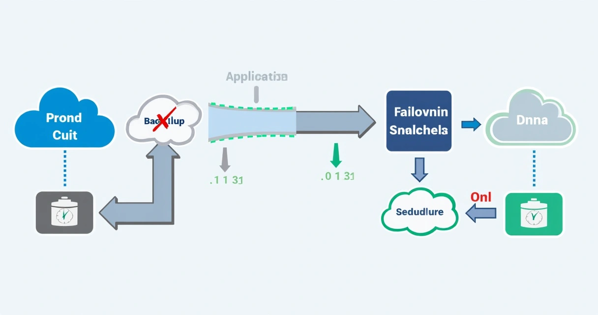Fluxo visual de failover automático na nuvem 