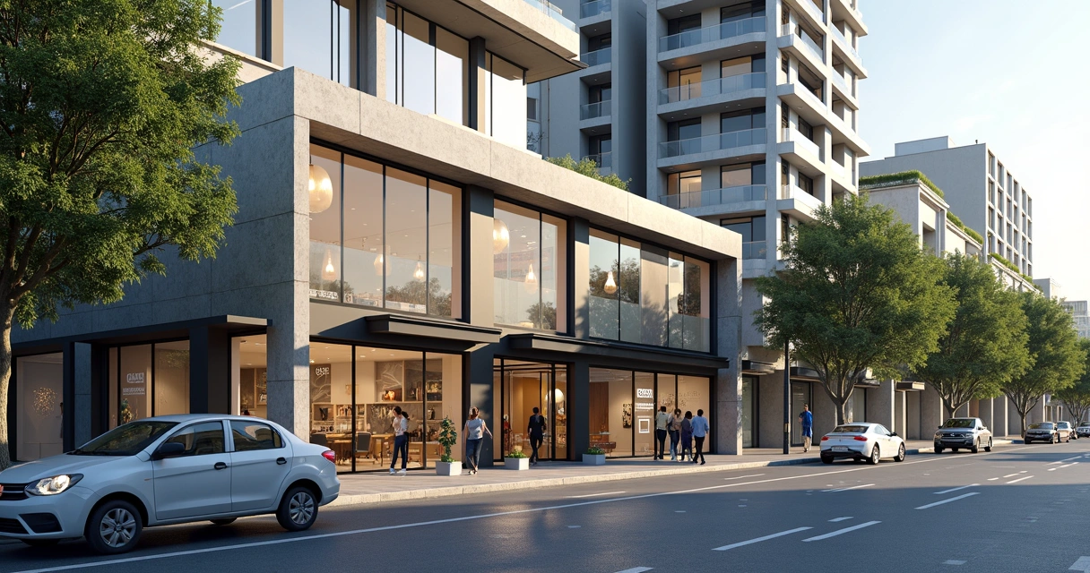 Fachada de comércio em rua movimentada de Paulínia 