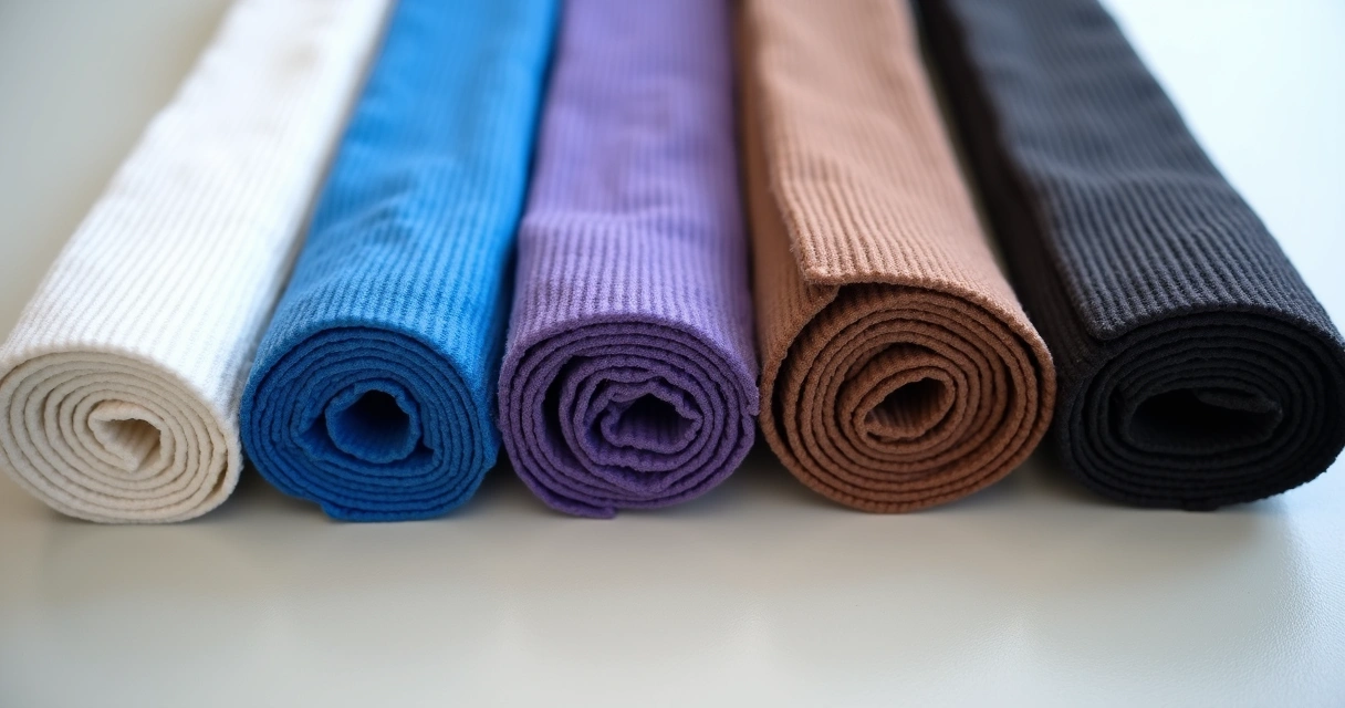 Faixas de artes marciais alinhadas mostrando a progressão 