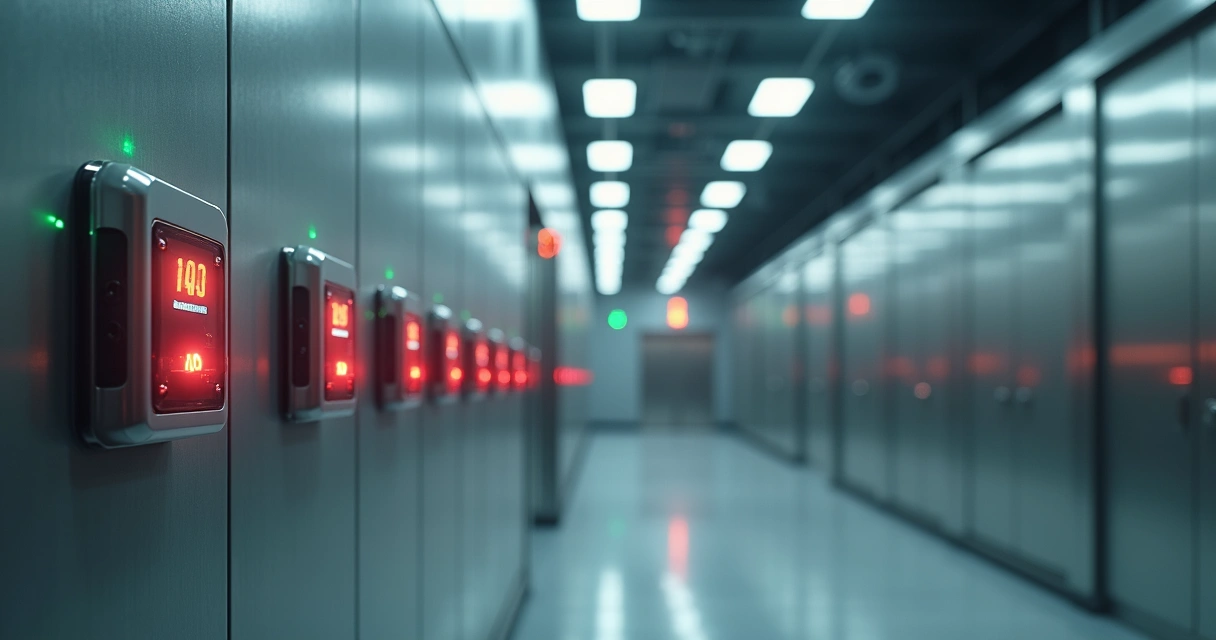 Rede de sensores IoT destacando ponto de falha na comunicação com o gateway 