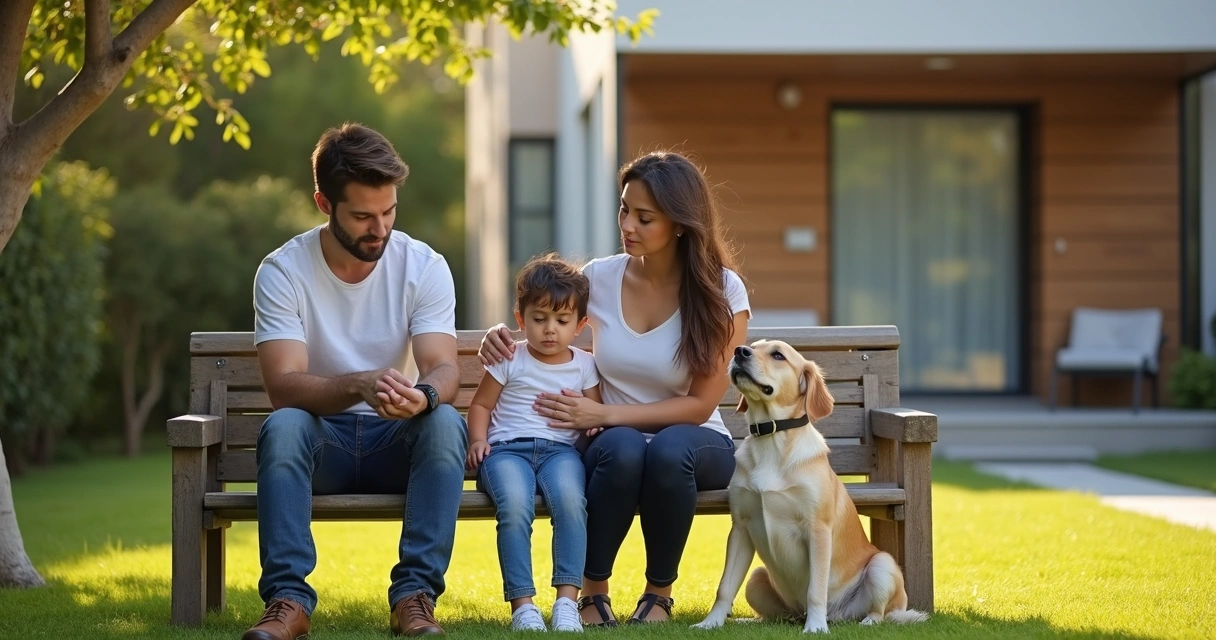 Família aguardando retorno após dedetização  