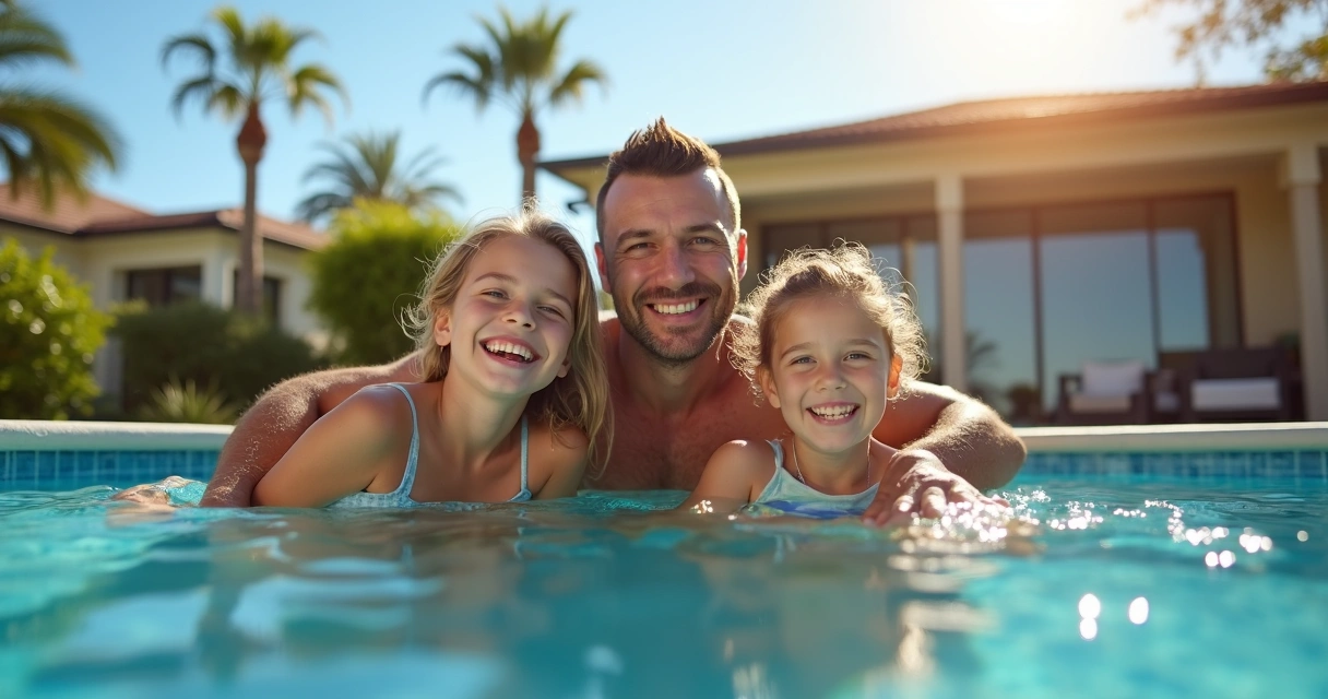 Família brasileira em casa de temporada em Orlando 
