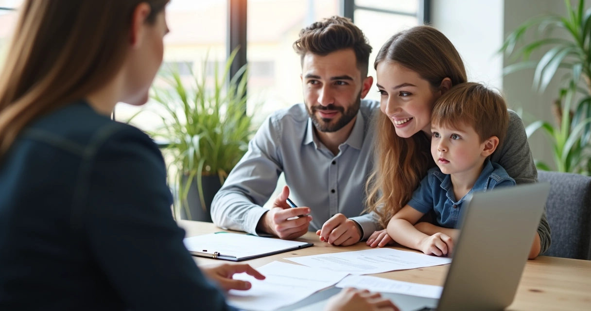 Família consultando advogado sobre plano de saúde 