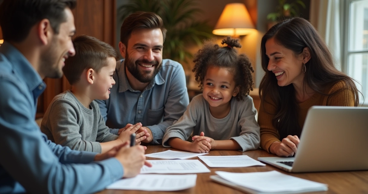 Família conversando com advogado sobre reajuste de plano de saúde 