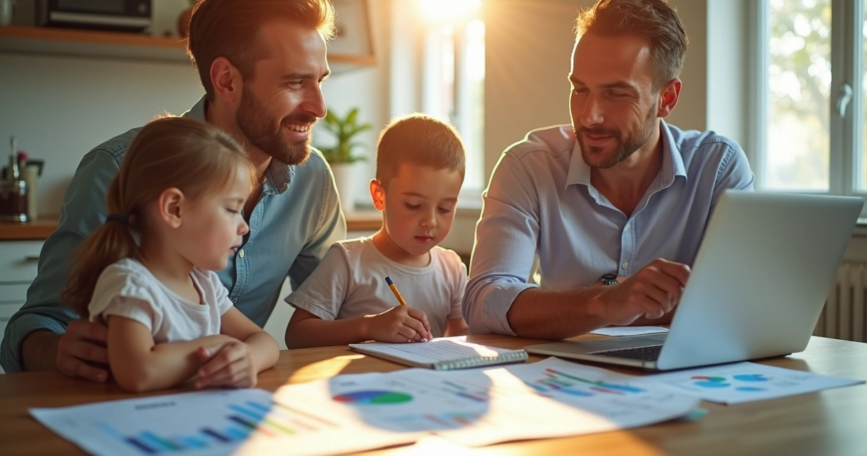 Família de engenheiro discute investimentos à mesa 