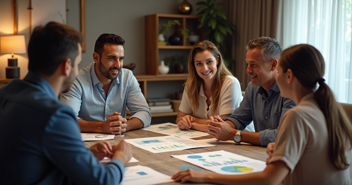 LLC nos EUA: Como Abrir, Vantagens e Diferenças da Corporation 4 Família reunida planejando sucessão patrimonial com consultor nos EUA
