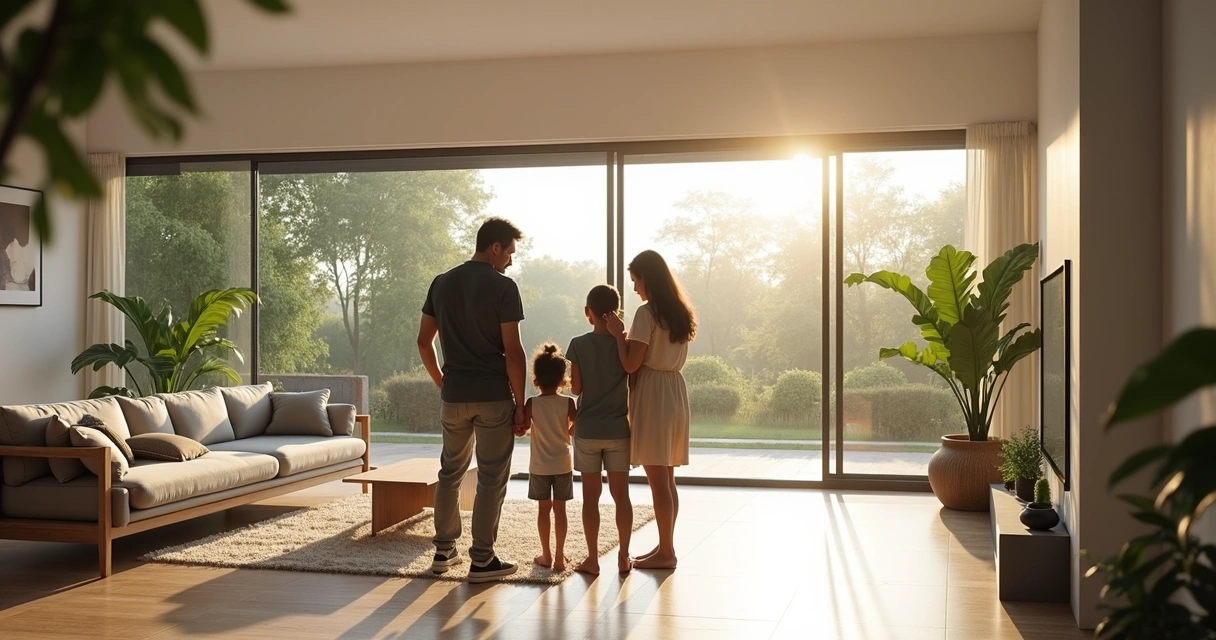 Família visita imóvel em bairro Betel, Paulínia 