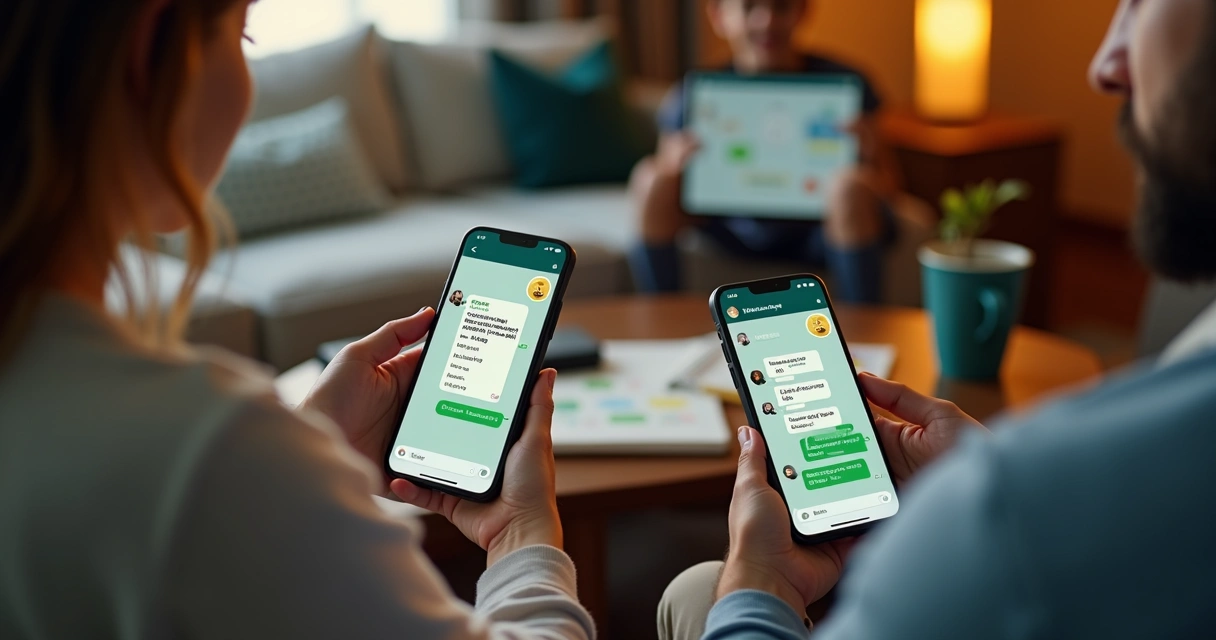 Família registra gastos no WhatsApp 