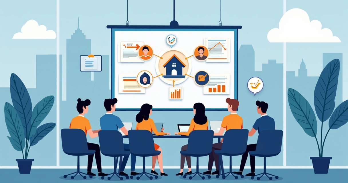 Illustration of a digital family office centralizing assets in the USA 
