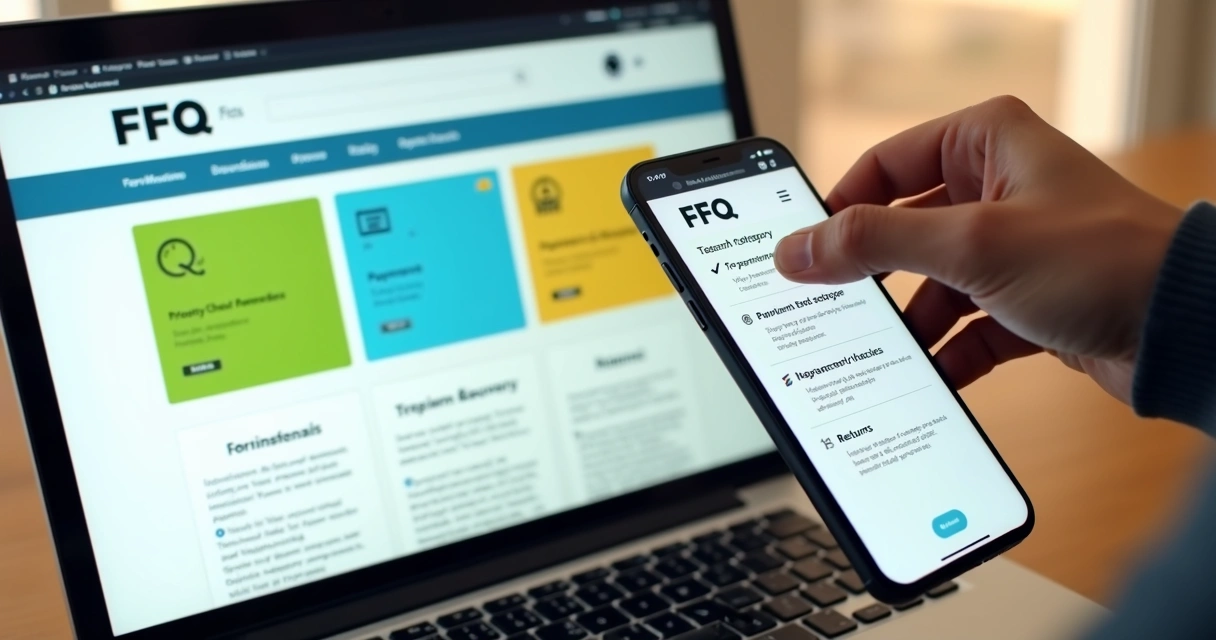 Organização de perguntas por categorias em site 