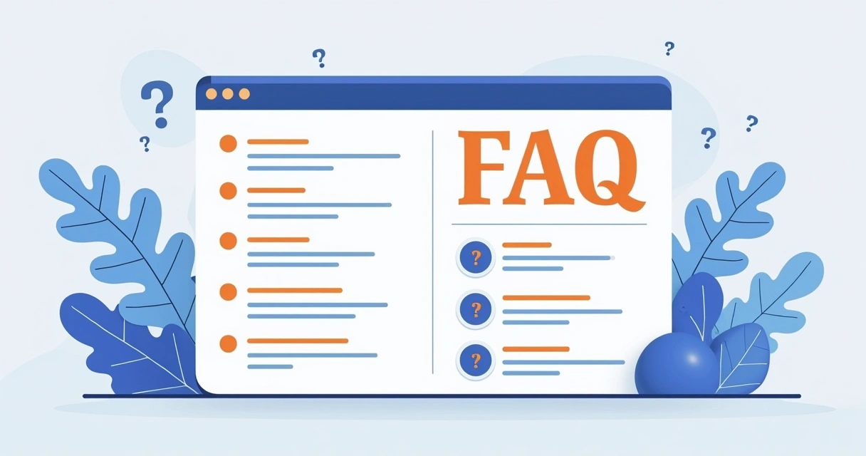 Página de perguntas frequentes em site de marketing digital 