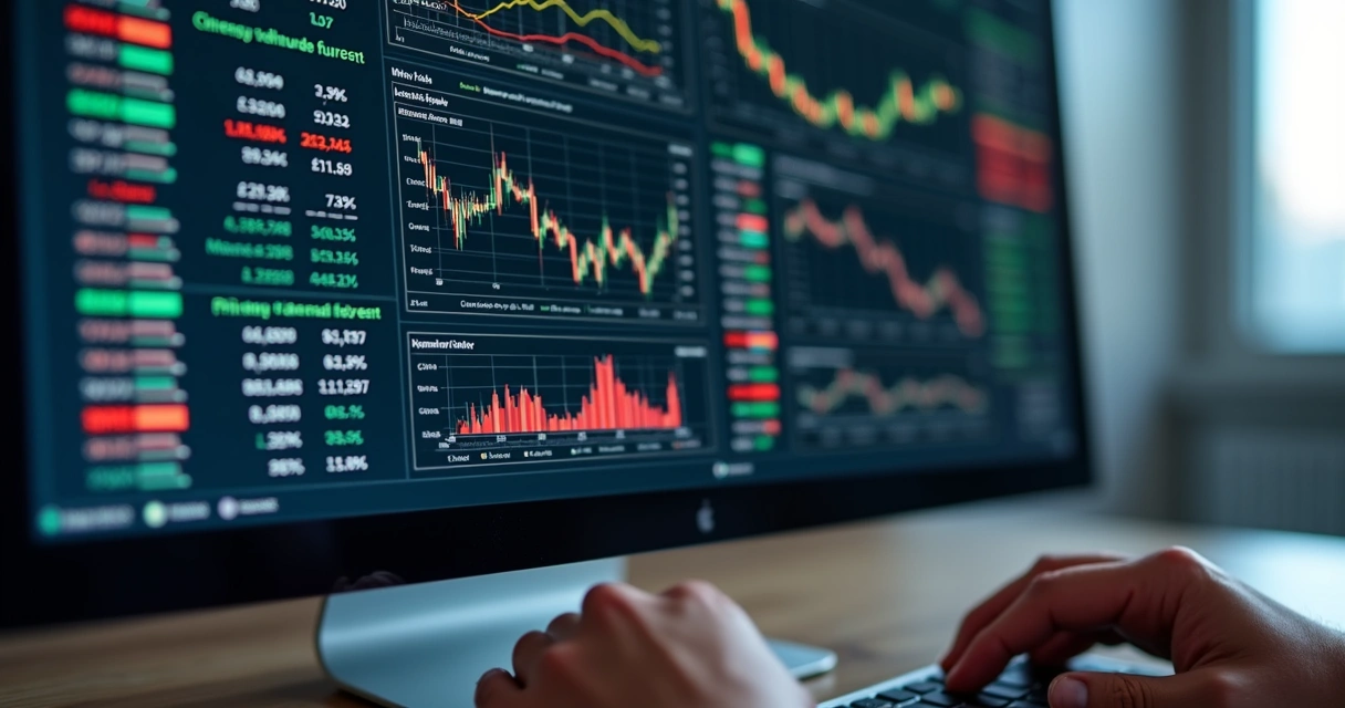 Digital risk management dashboard showing agriculture market data 