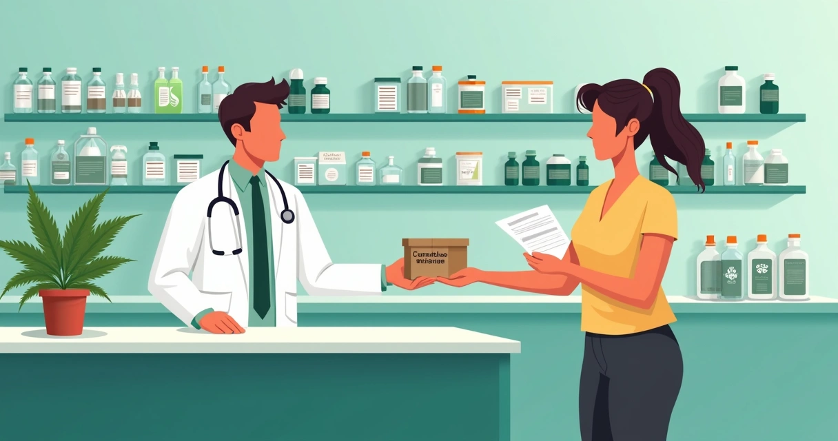 Atendimento em farmácia de manipulação com produtos de Cannabis 