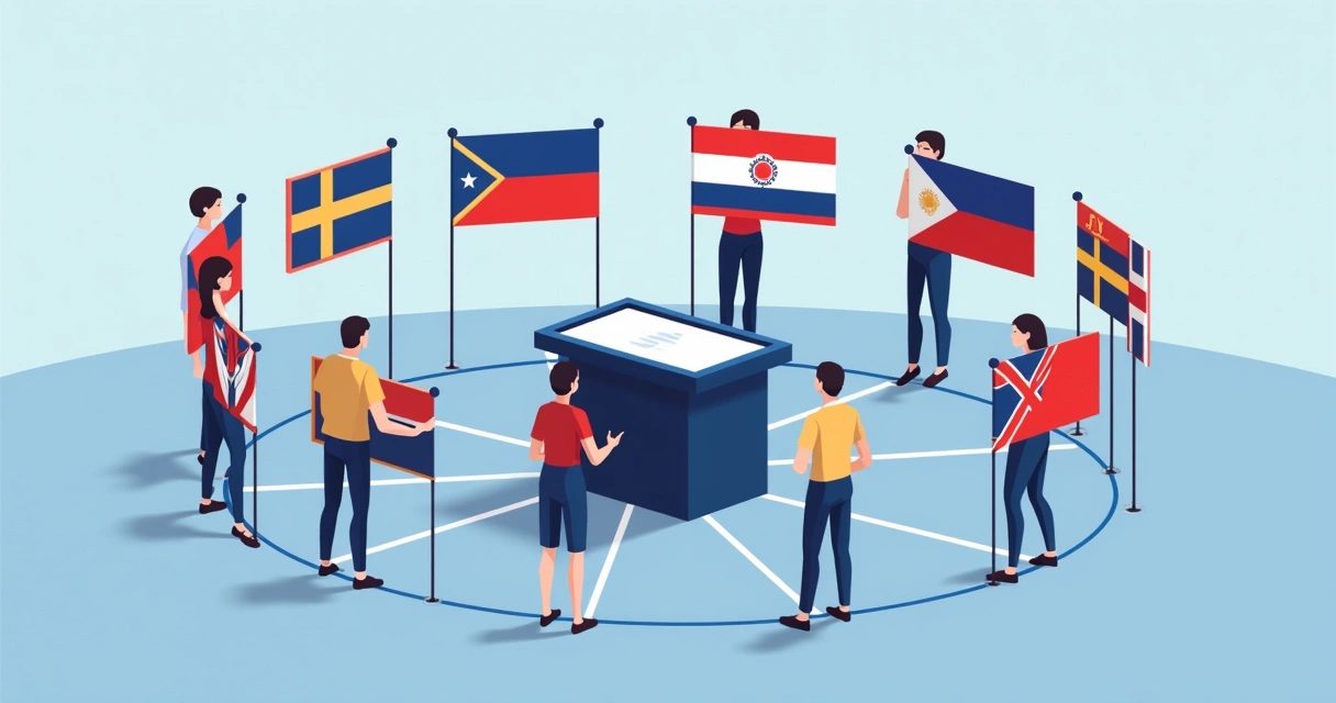 Partidos formando uma federação em frente a uma urna eletrônica 