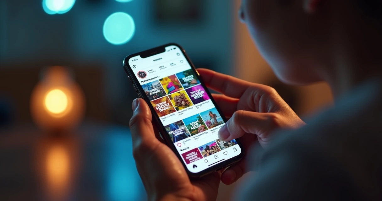 Feed do Instagram com vídeos e carrosséis variando imagens atrativas 