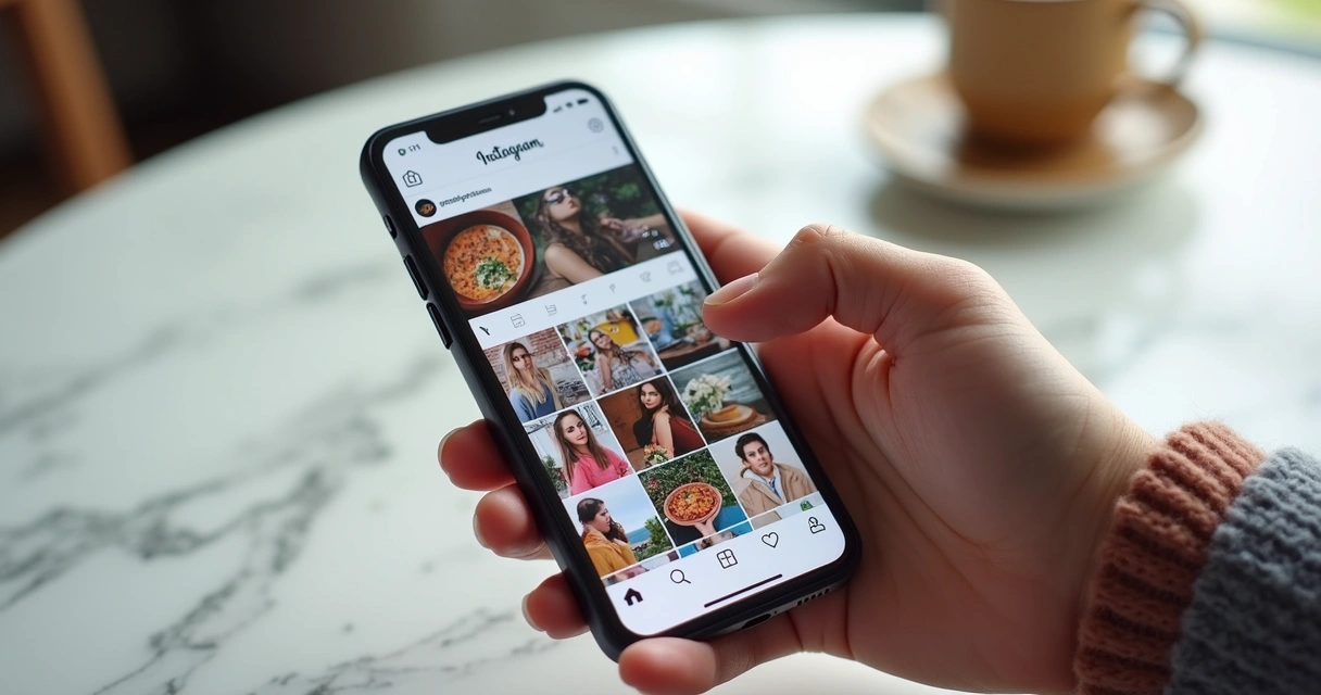 Feed do Instagram com publicações visualmente atraentes 