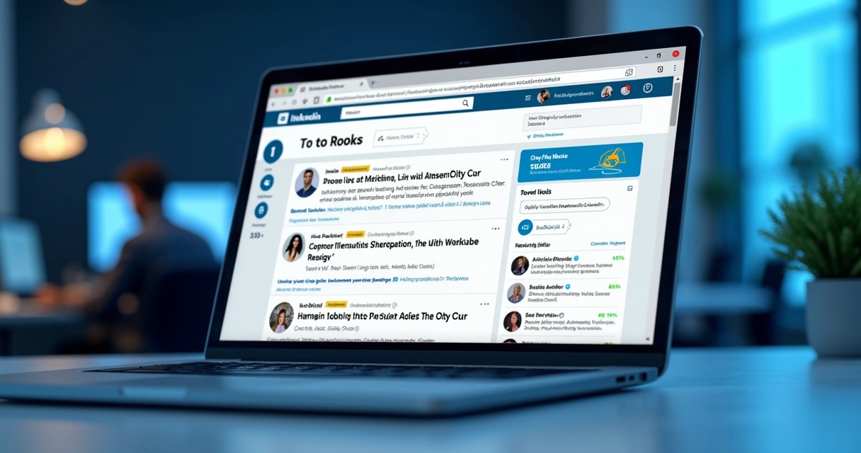 Feed do LinkedIn mostrando posts de sucesso em destaque 