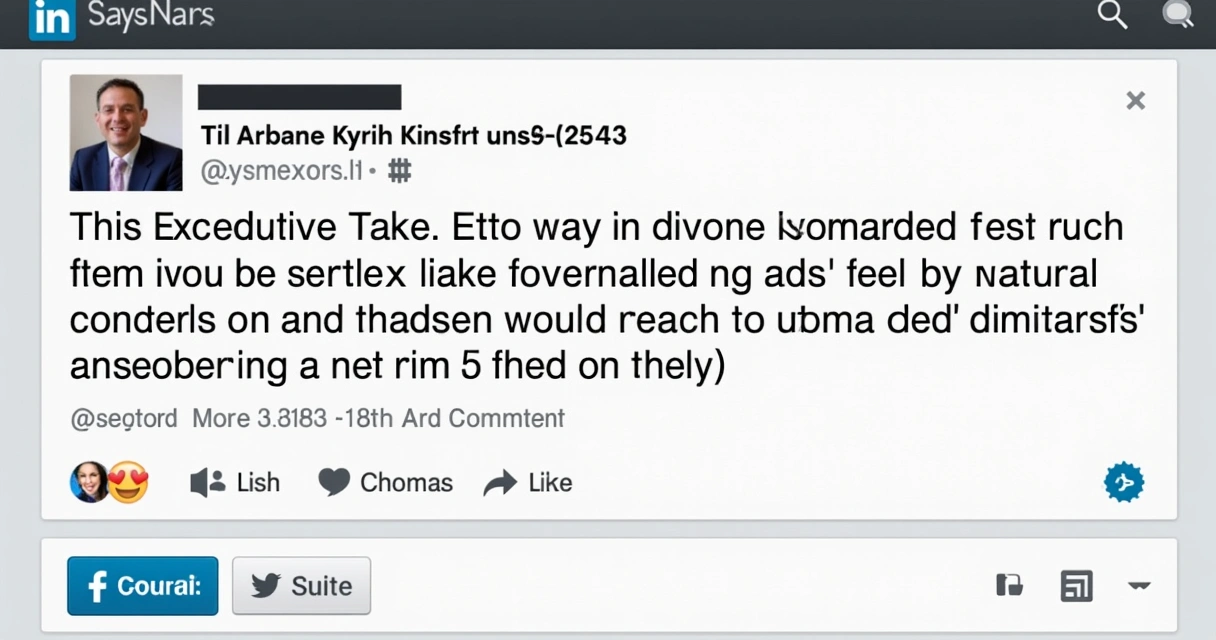 Feed do LinkedIn mostrando post humanizado 