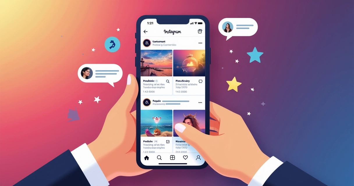 Feed de Instagram exibindo posts em layout vertical 4:5 