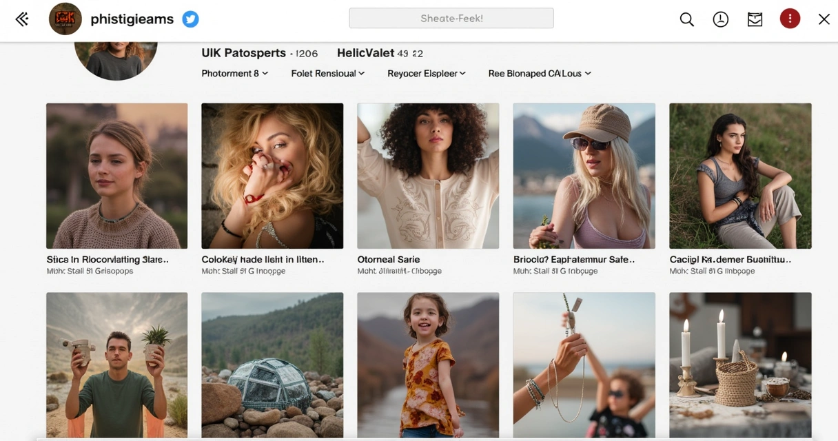 Exemplo de feed de uma empresa no Instagram 