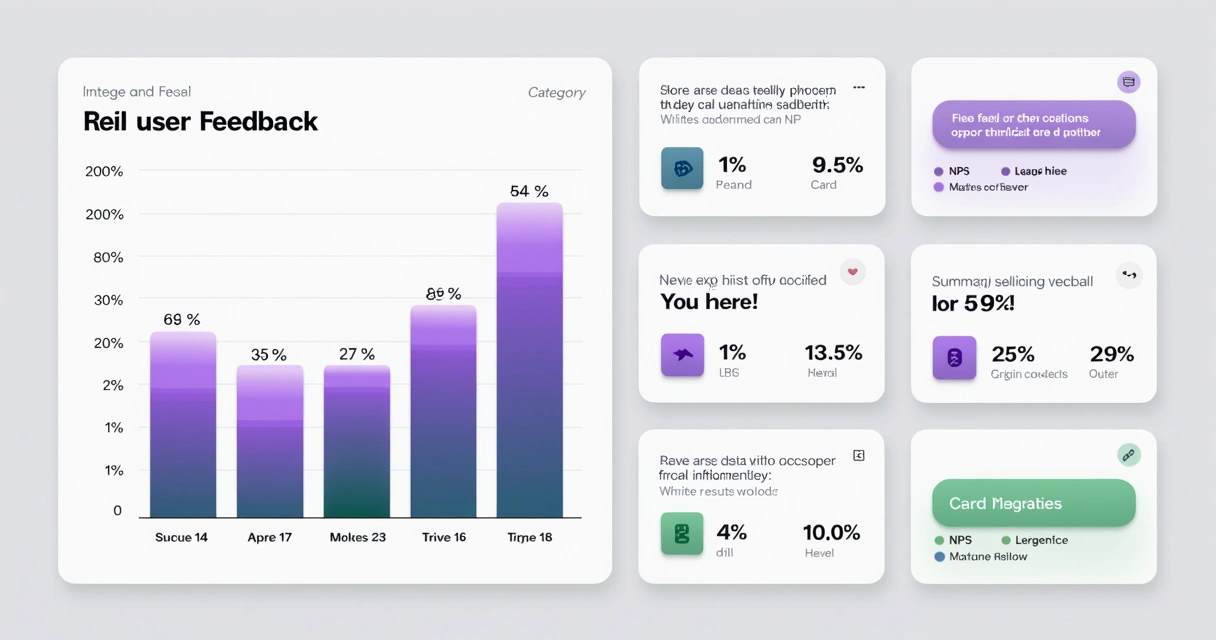 Clean and minimal feedback chart with clear categories and low-noise design 
