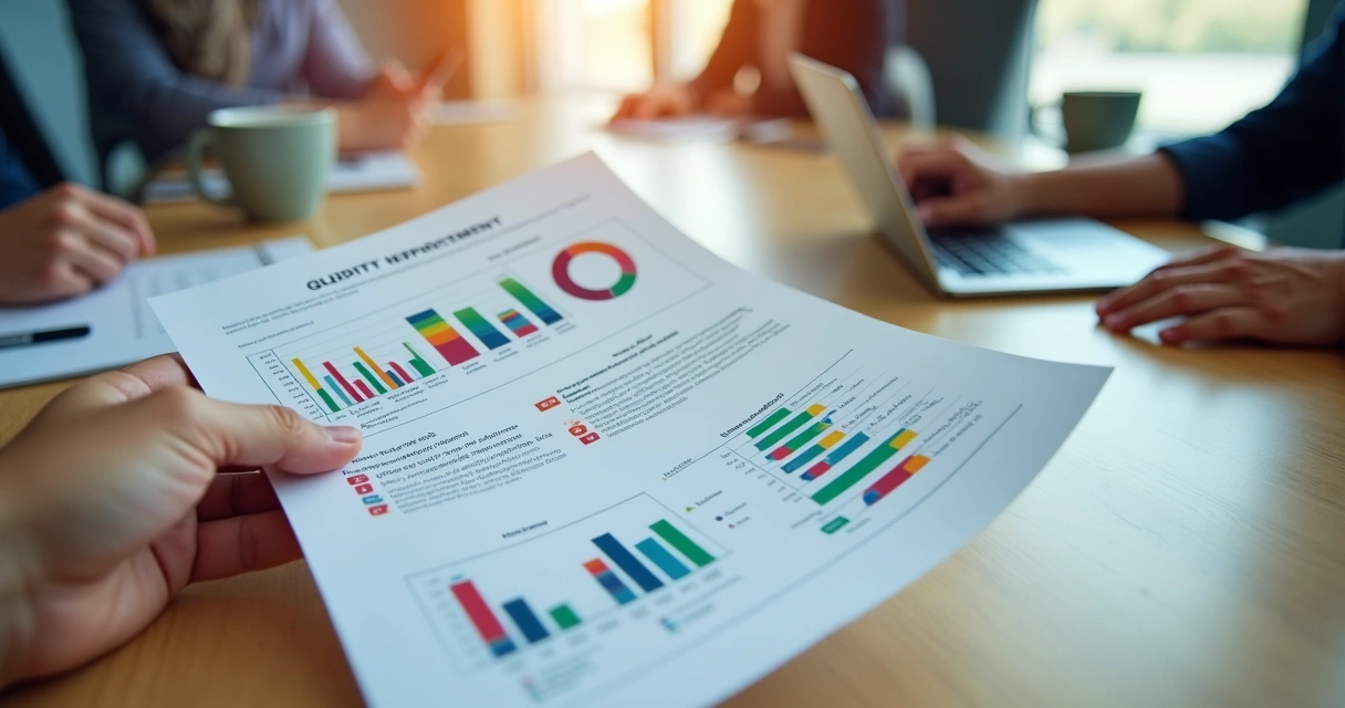 Relatório de feedback do consumidor em gráficos 