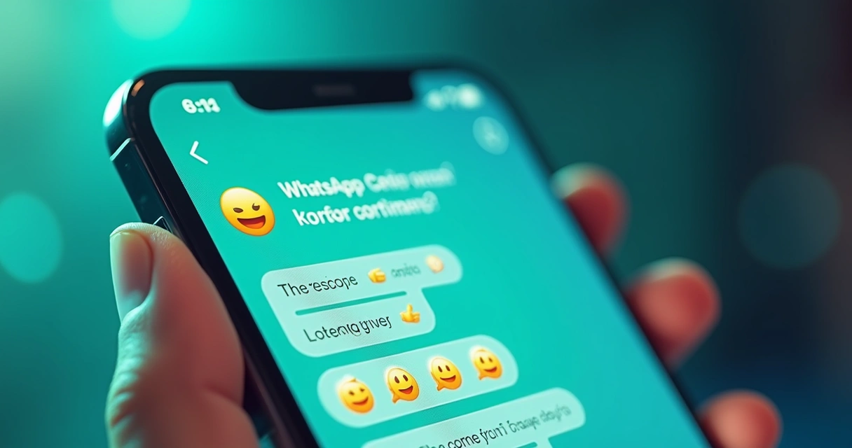 Exemplo de perguntas via WhatsApp usando botões e emojis 