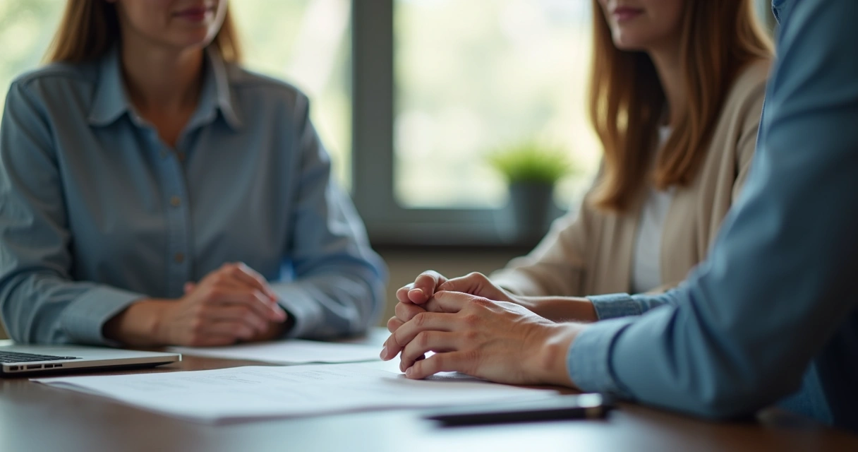 Pessoa olhando nos olhos da outra transmitindo empatia em feedback ético 