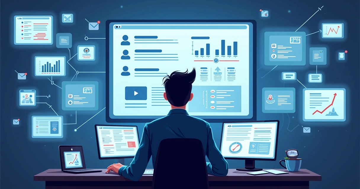 Gestor de hotel analisando painel digital com feedbacks de hóspedes em tempo real