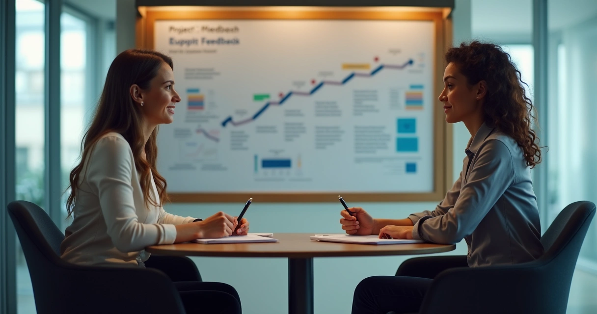 Conversa de feedback entre líder e colaborador