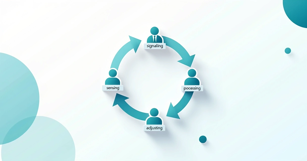 Diagram showing group feedback loop in action