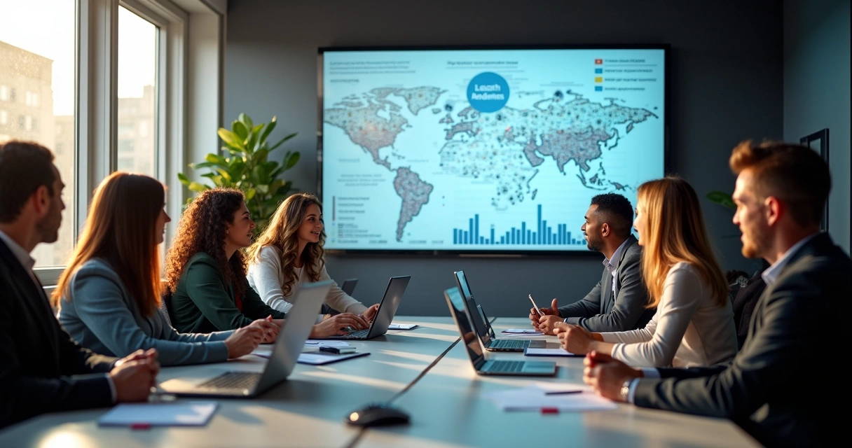 Equipe analisando dados e feedback de agente de IA 