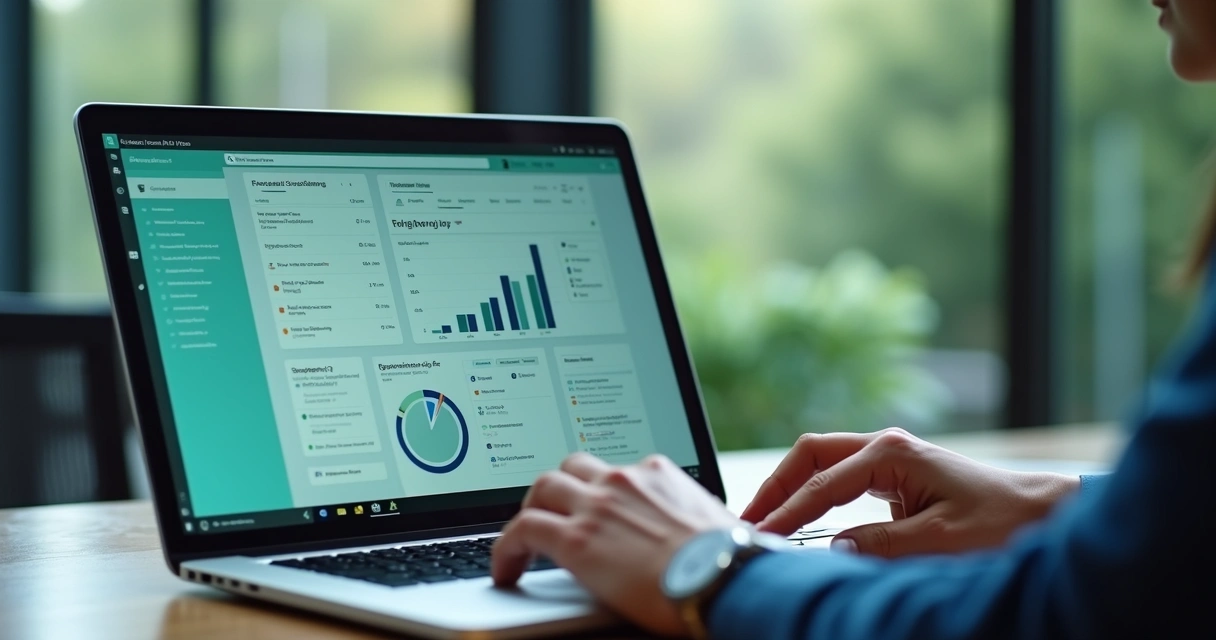 Cena de feedback em treinamento online com gráficos e formulário
