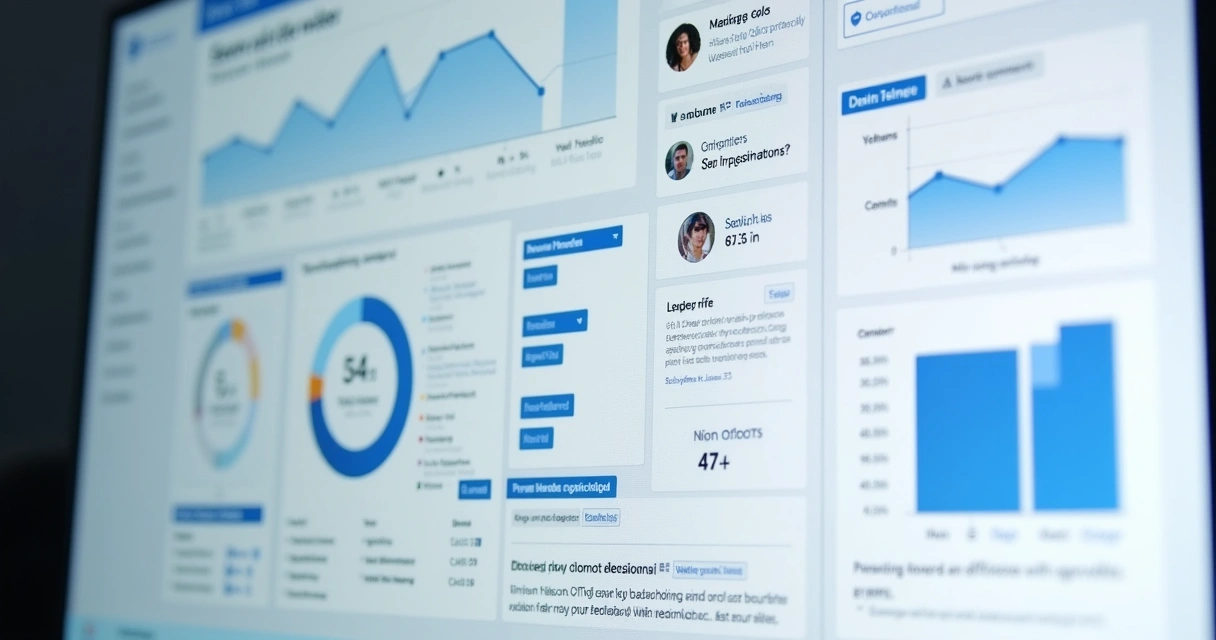 Dashboard mostrando coleta e análise de feedbacks de usuários 