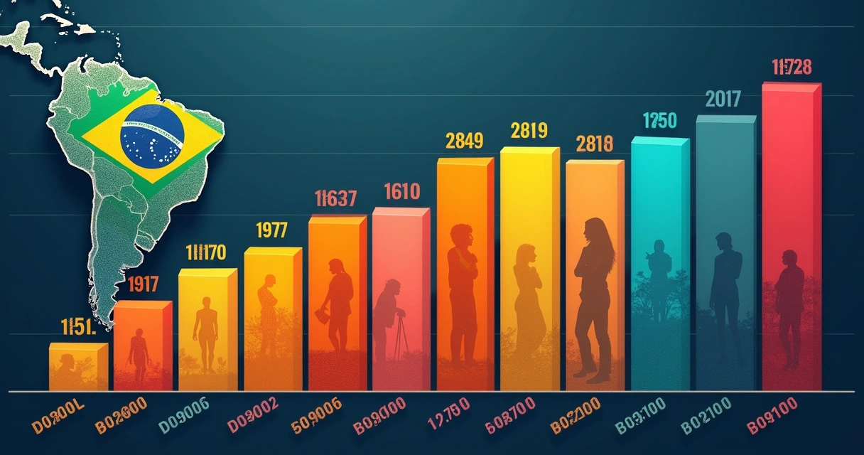 Gráfico de dados de feminicídio no Brasil