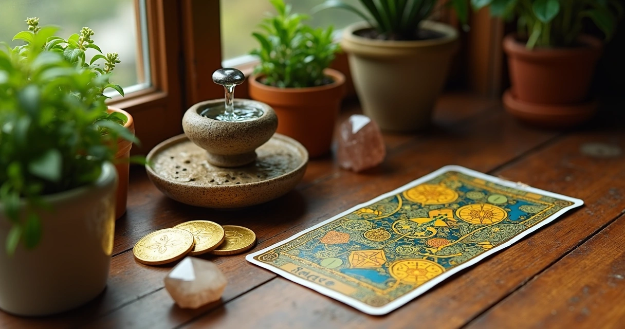 Canto de prosperidade harmonizado com feng shui e tarot 