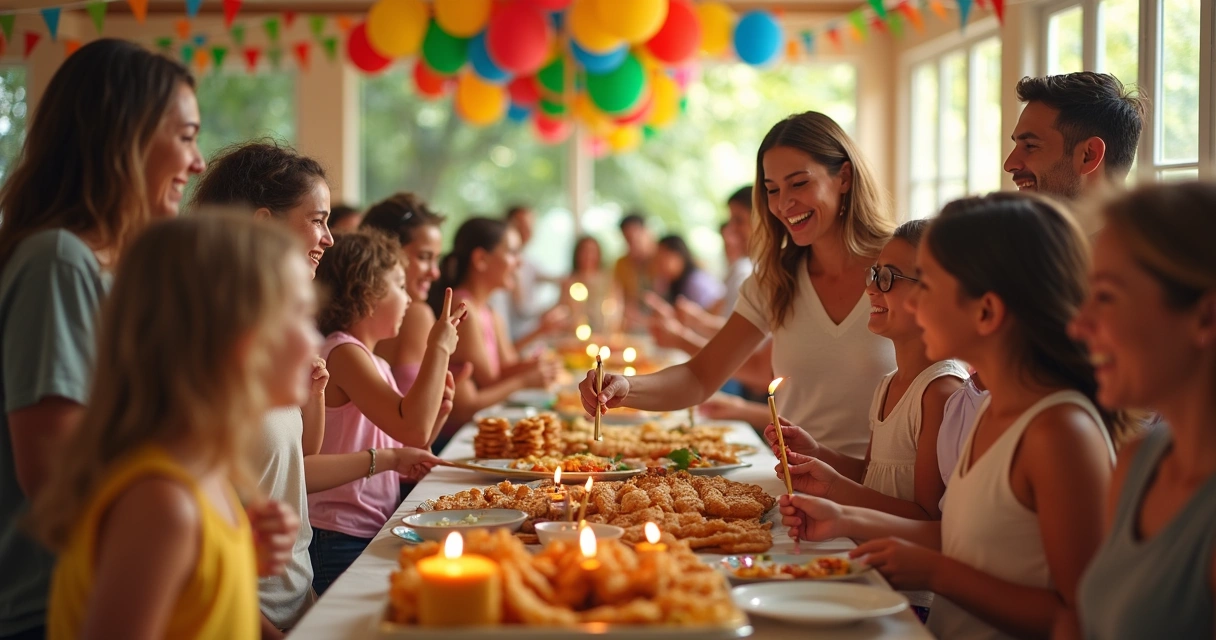 Buffet de crepe suíço em festa na Flórida 