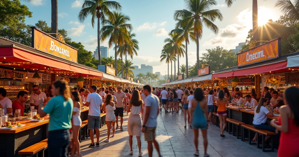 Festival gastronômico ao ar livre em Orlando 