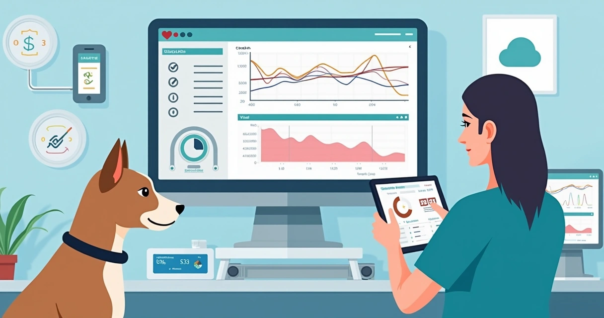 Tela de ficha anestésica digital em tablet veterinário 