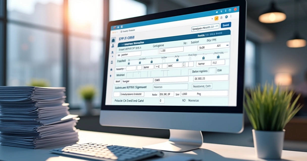 Exemplo de formulário digital de ficha de EPI preenchido 