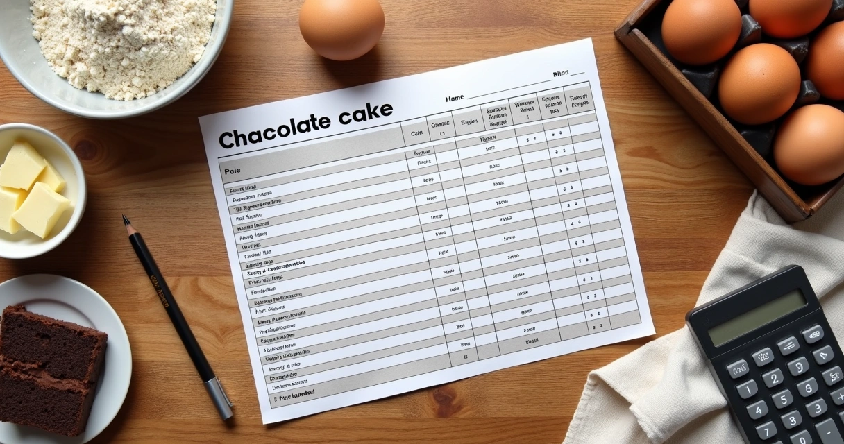 Ficha técnica detalhada de doce caseiro 